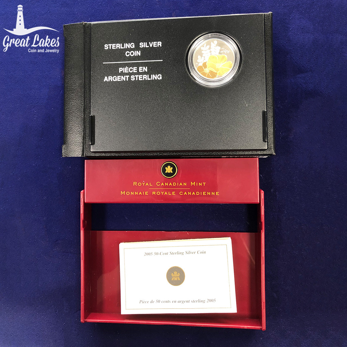 Royal Canadian Mint 2005 50 Cent Golden Rose (With Box & CoA)