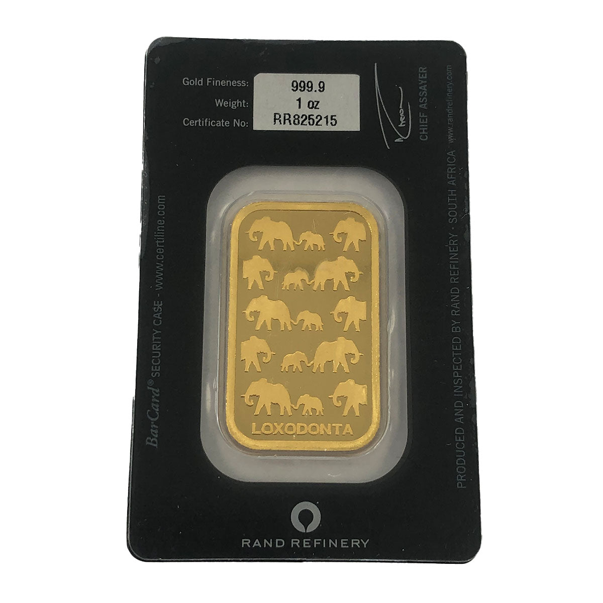 Rand Refinery 1 oz Gold Bar (In Assay) (Secondary Market)