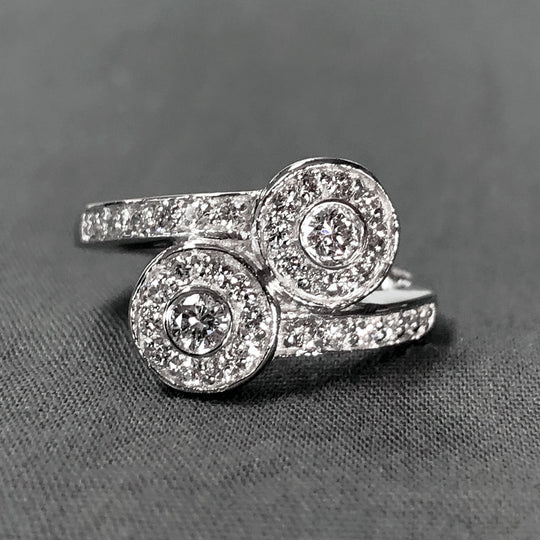 18 k White Gold Diamond Ring