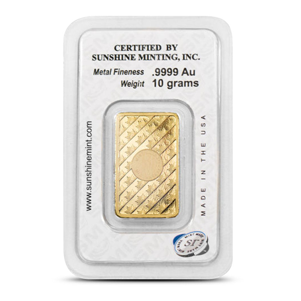 Sunshine Mint 10 g Gold Bar (In Assay)