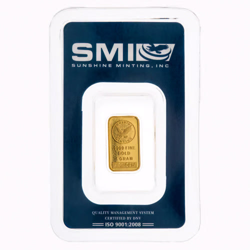 Sunshine Mint 1g Gold Bar