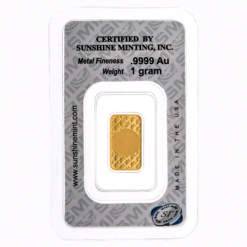 Sunshine Mint 1g Gold Bar