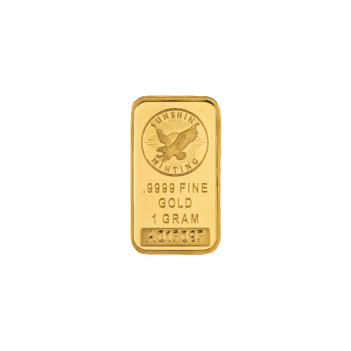 Sunshine Mint 1g Gold Bar