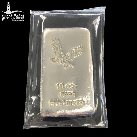 CNT 10 oz Silver Eagle Bar (Secondary Market)