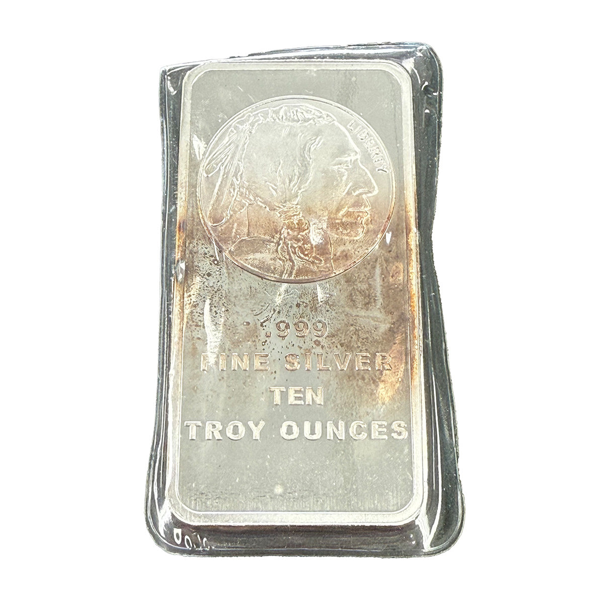 SilverTowne Mint 10 oz Silver Buffalo Bar (Secondary Market)