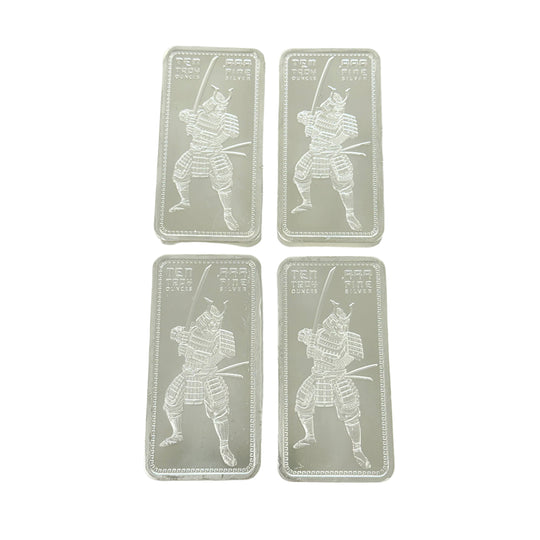 Samurai Warrior 10 oz Silver Bar (Secondary)