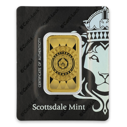Scottsdale Mint Marquee 1 oz Gold Bar (Secondary Market)