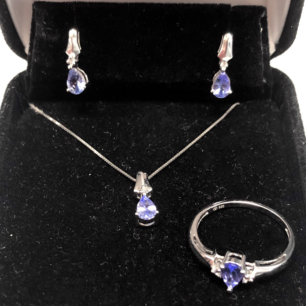 Silver & Tanzanite Jewelry Set