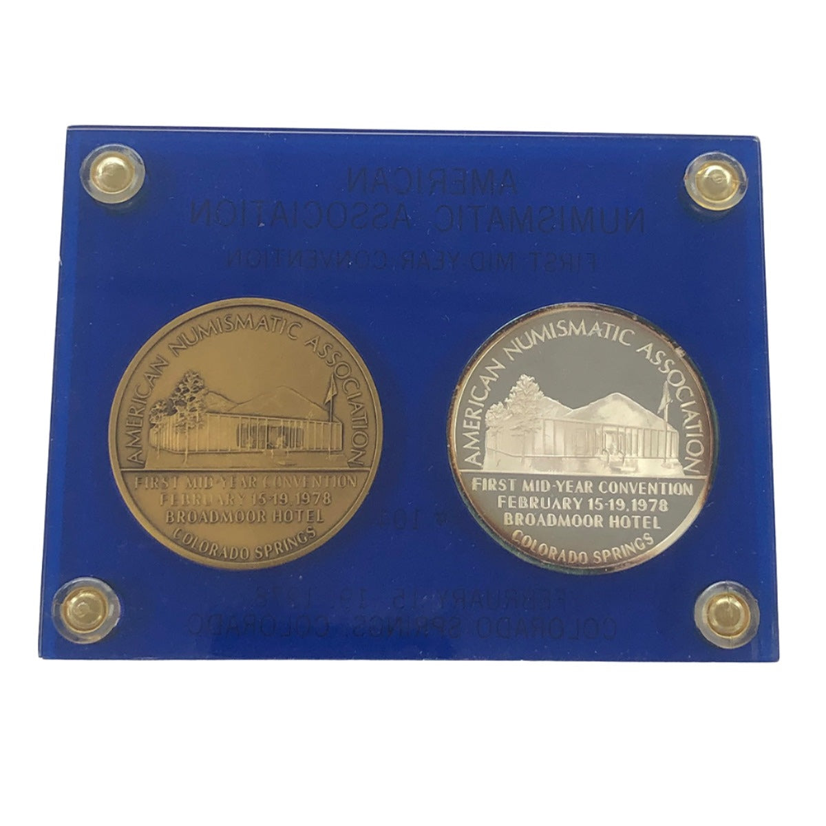1978 ANA First Mid Year Convention Da Vinci Two Medal Set