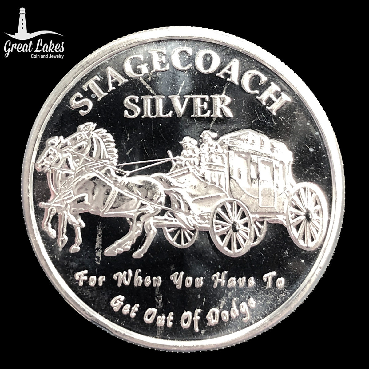 Stagecoach Silver 1 oz Silver Round (Secondary Market)