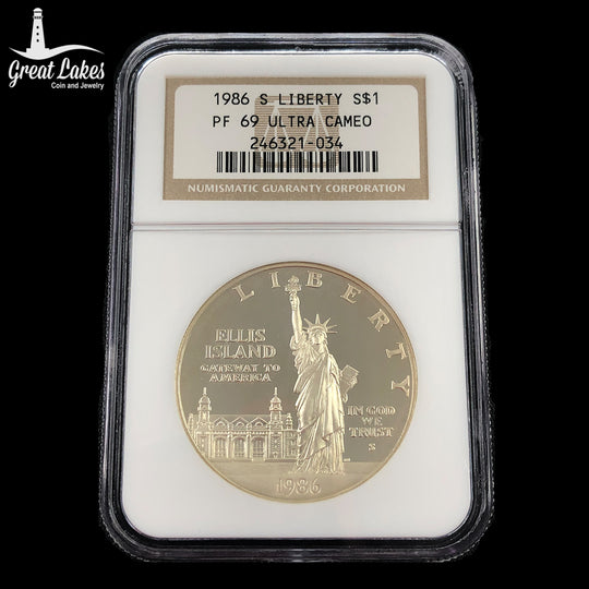 1986-S $1 Statue of Liberty Commemorative Proof NGC PF69 Ultra Cameo
