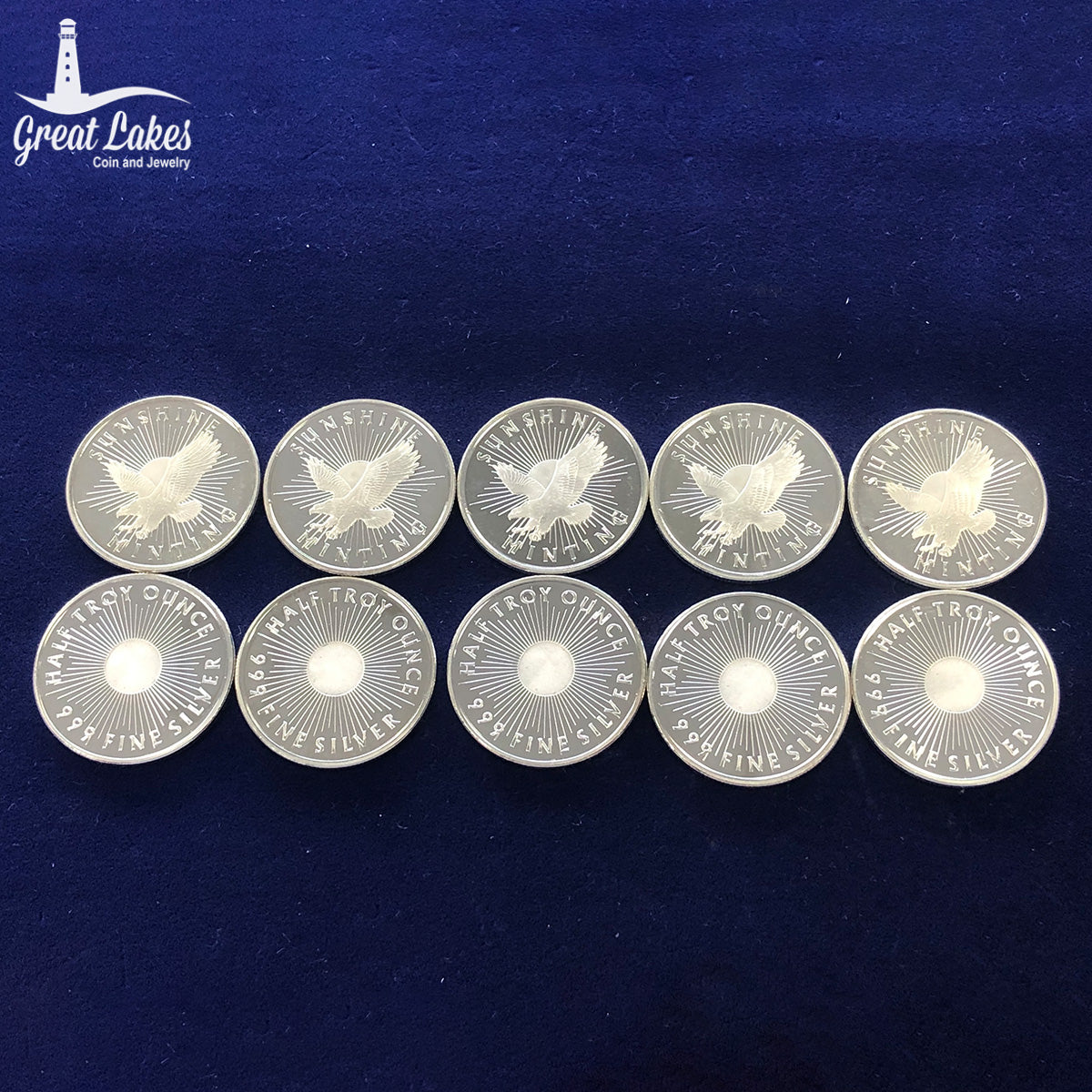 Sunshine Mint 1/2 oz Silver Rounds (Secondary Market)