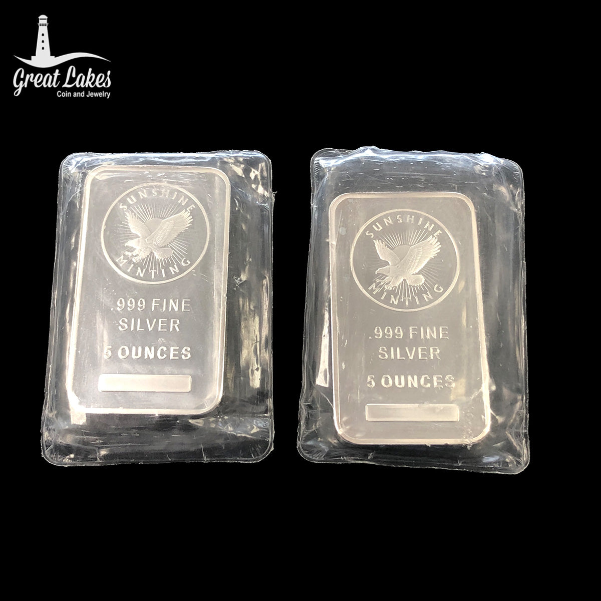Sunshine Mint 5 oz Silver Bars (Secondary Market)