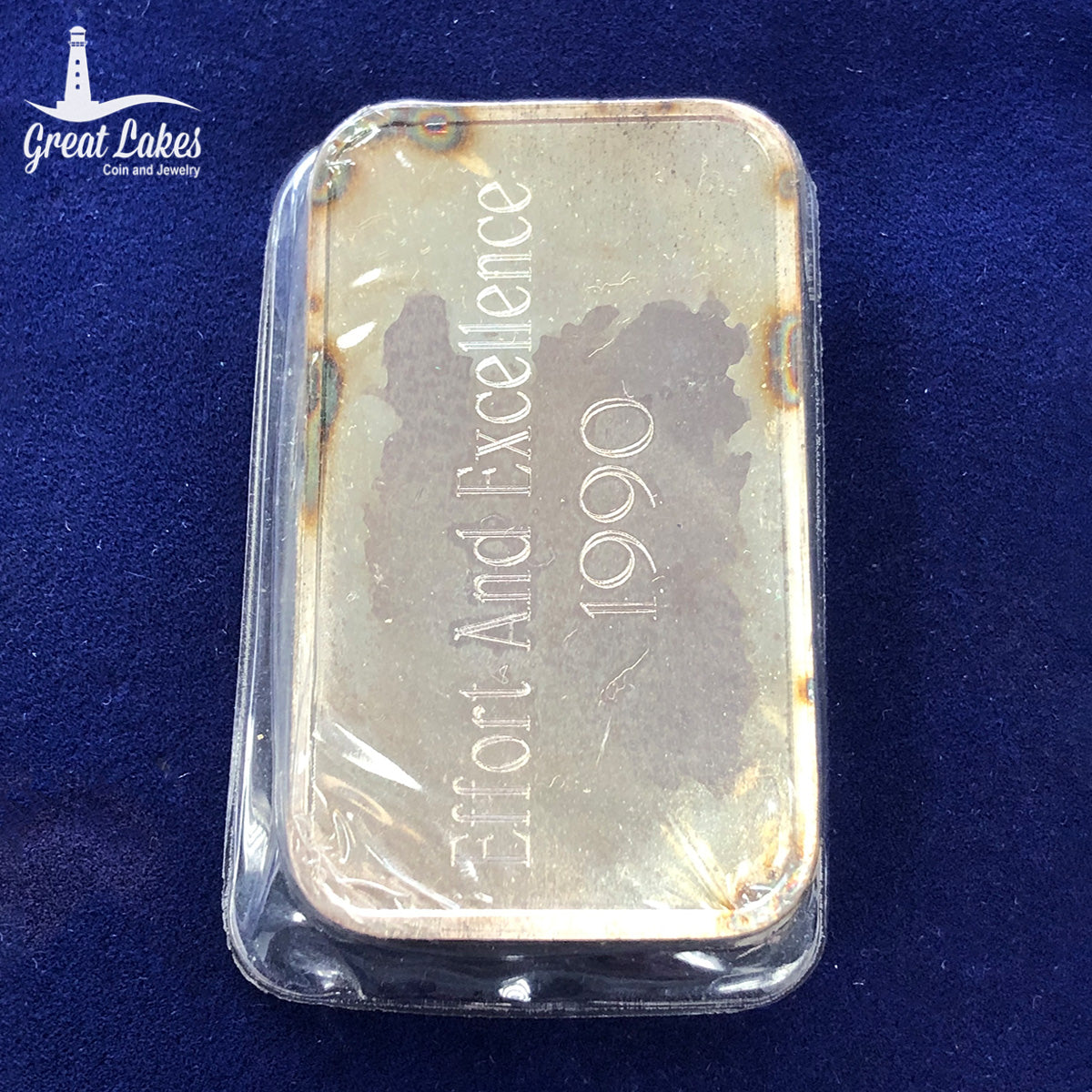 Vintage 1990 The Associates Outstanding Achievement 5 oz Silver Bar