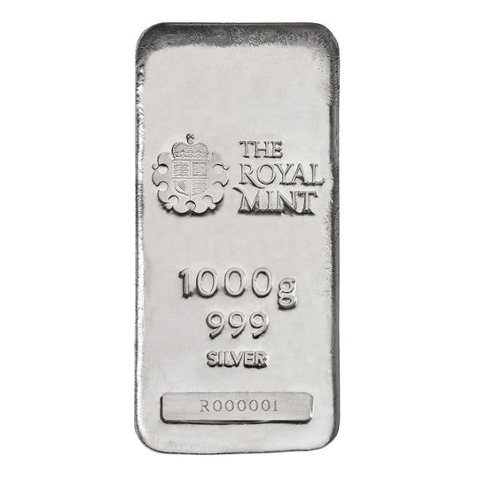 Royal Mint Kilo Silver Britannia Bar (With Assay)