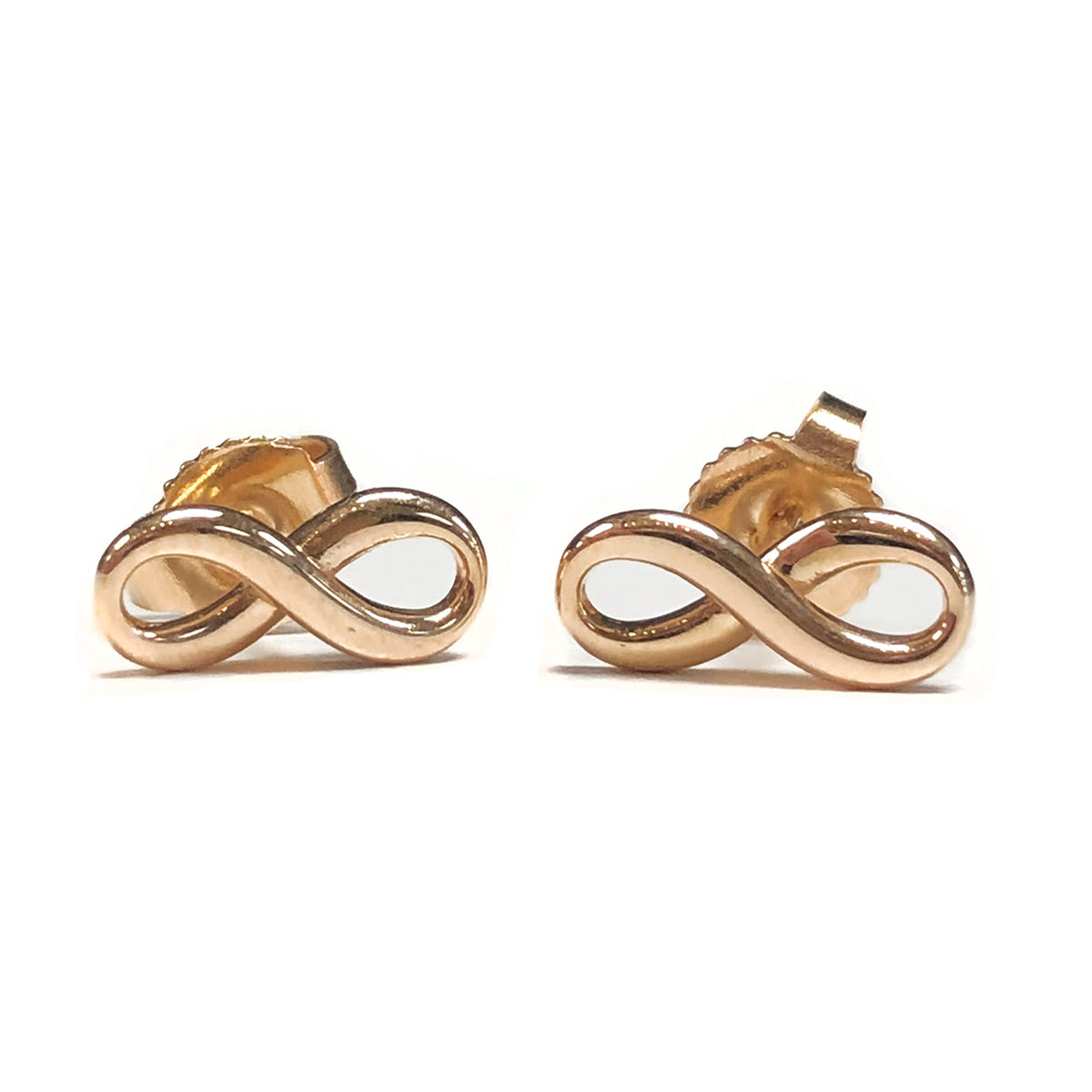 Tiffany 18k Rose Gold Infinity Earrings