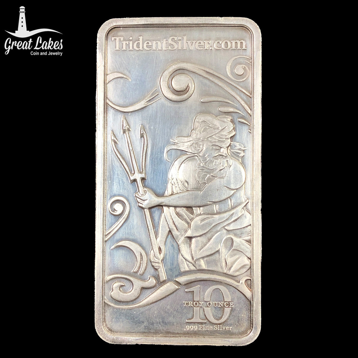 Trident Silver Poseidon 10 oz Silver Bar (Secondary Market)