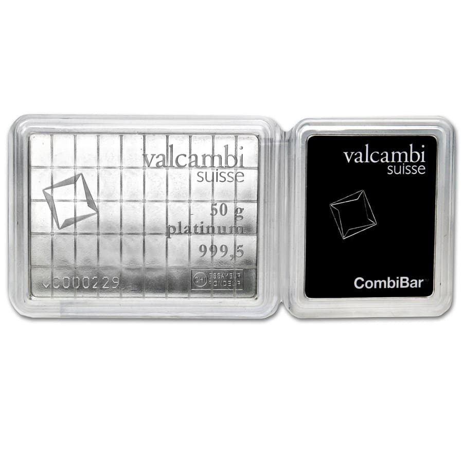 Valcambi 50 g Platinum CombiBar