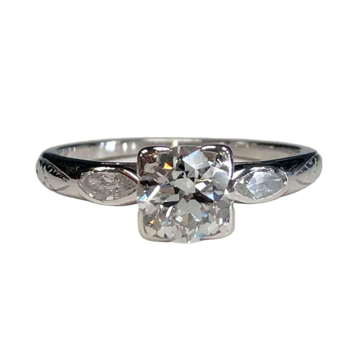 Vintage Platinum &amp; Diamond Ring