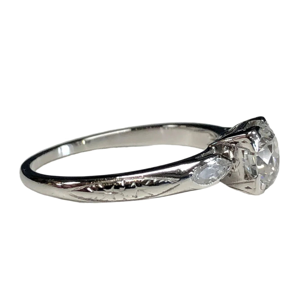 Vintage Platinum &amp; Diamond Ring