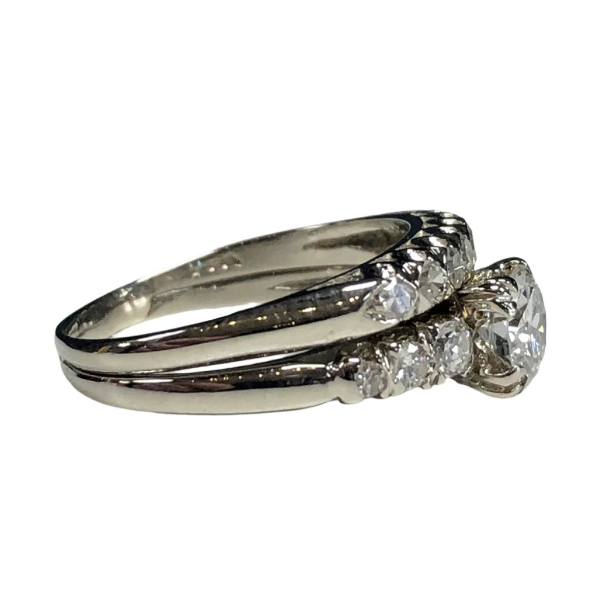 Vintage 14k Gold &amp; Diamond Ring