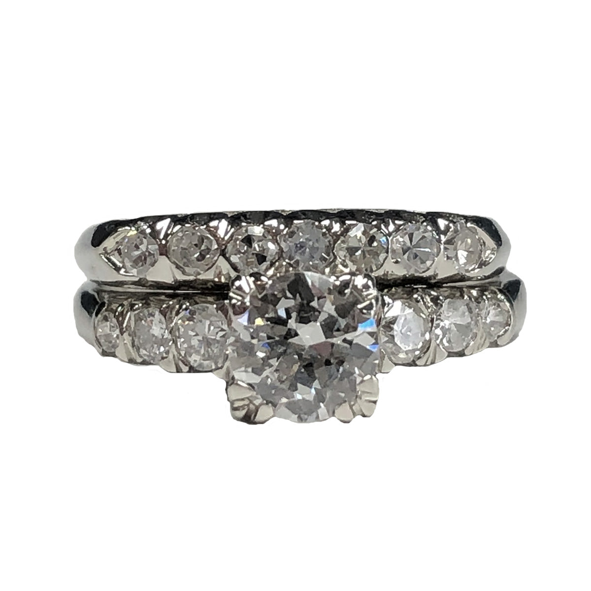 Vintage 14k Gold &amp; Diamond Ring