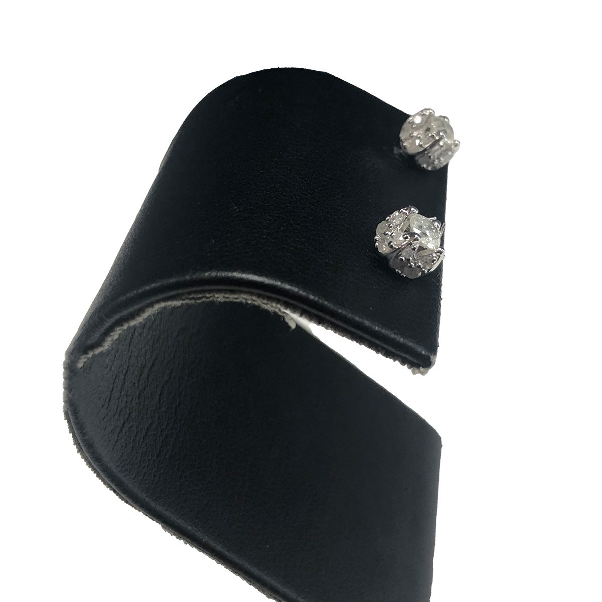 14k White Gold Diamond Earrings