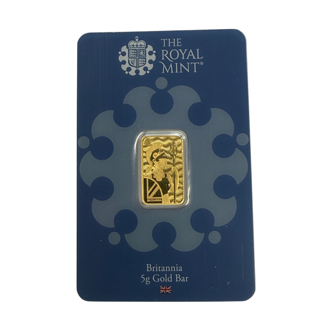 The Royal Mint 5 g Gold Britannia Bar (In Assay)