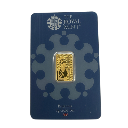 The Royal Mint 5 g Gold Britannia Bar (In Assay)