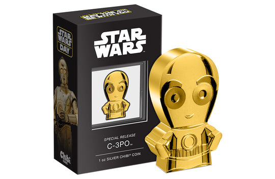 Niue Mint 1 oz Silver C-3PO Chibi