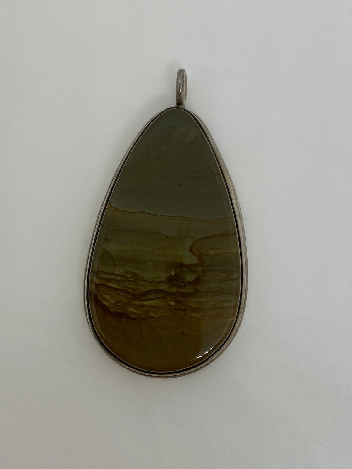 Sterling Silver and Jasper Pendant