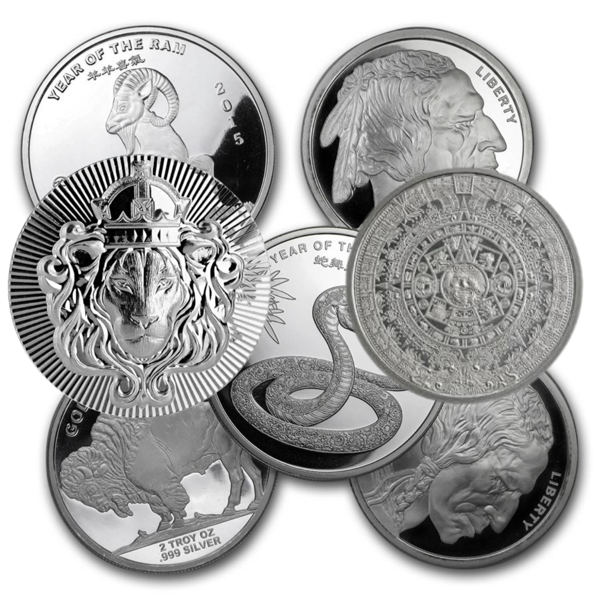 Generic 2 oz Silver Round (Secondary) (Random)