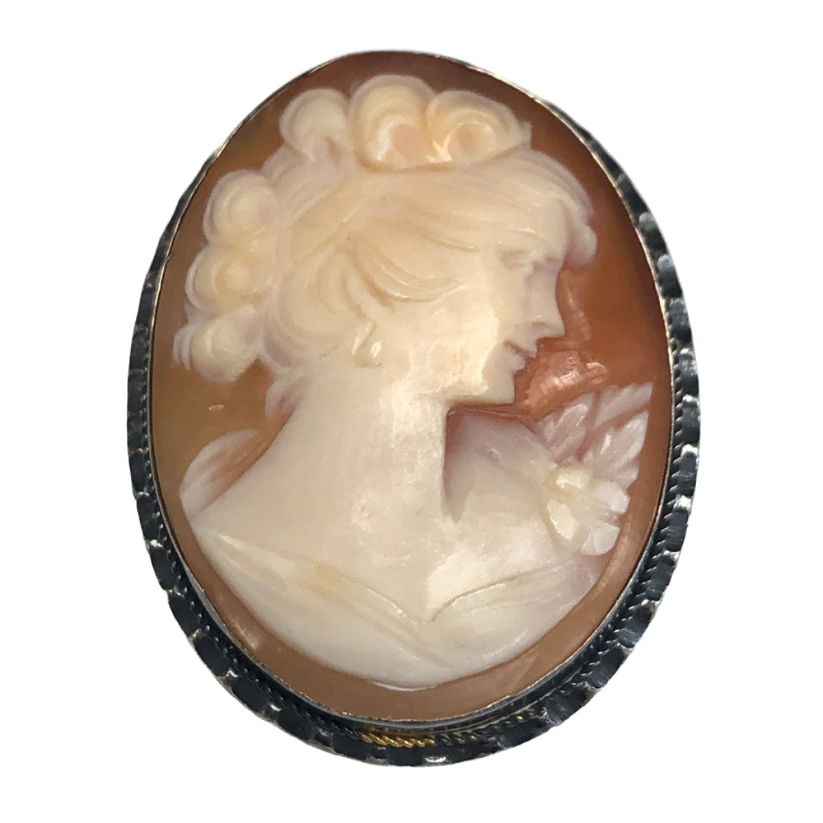 Silver Cameo Pendant / Pin