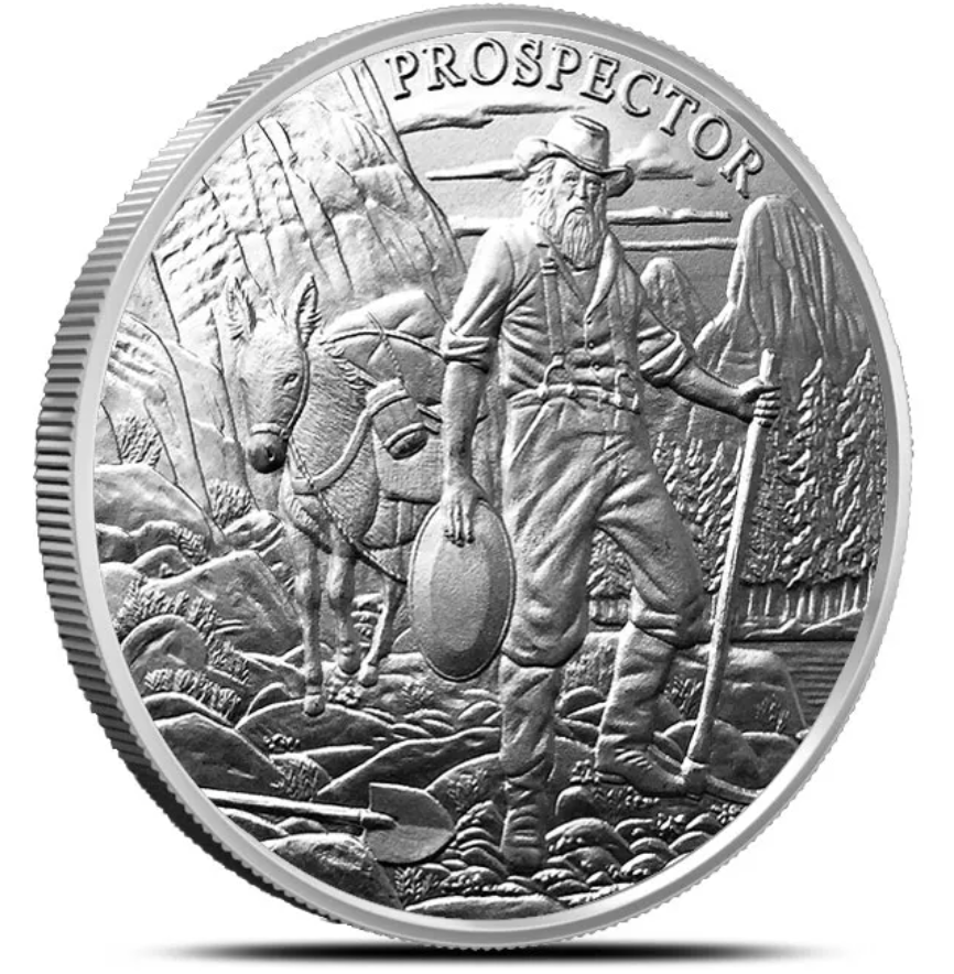 Tube of Provident Prospector 1 oz Silver Round (Secondary)