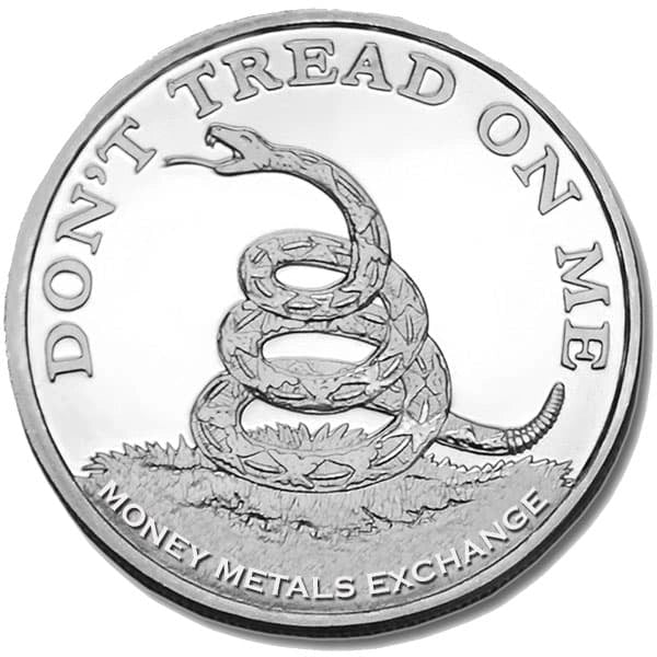 Don't Tread on Me Boston Tea Party 1 oz Silver Rounds