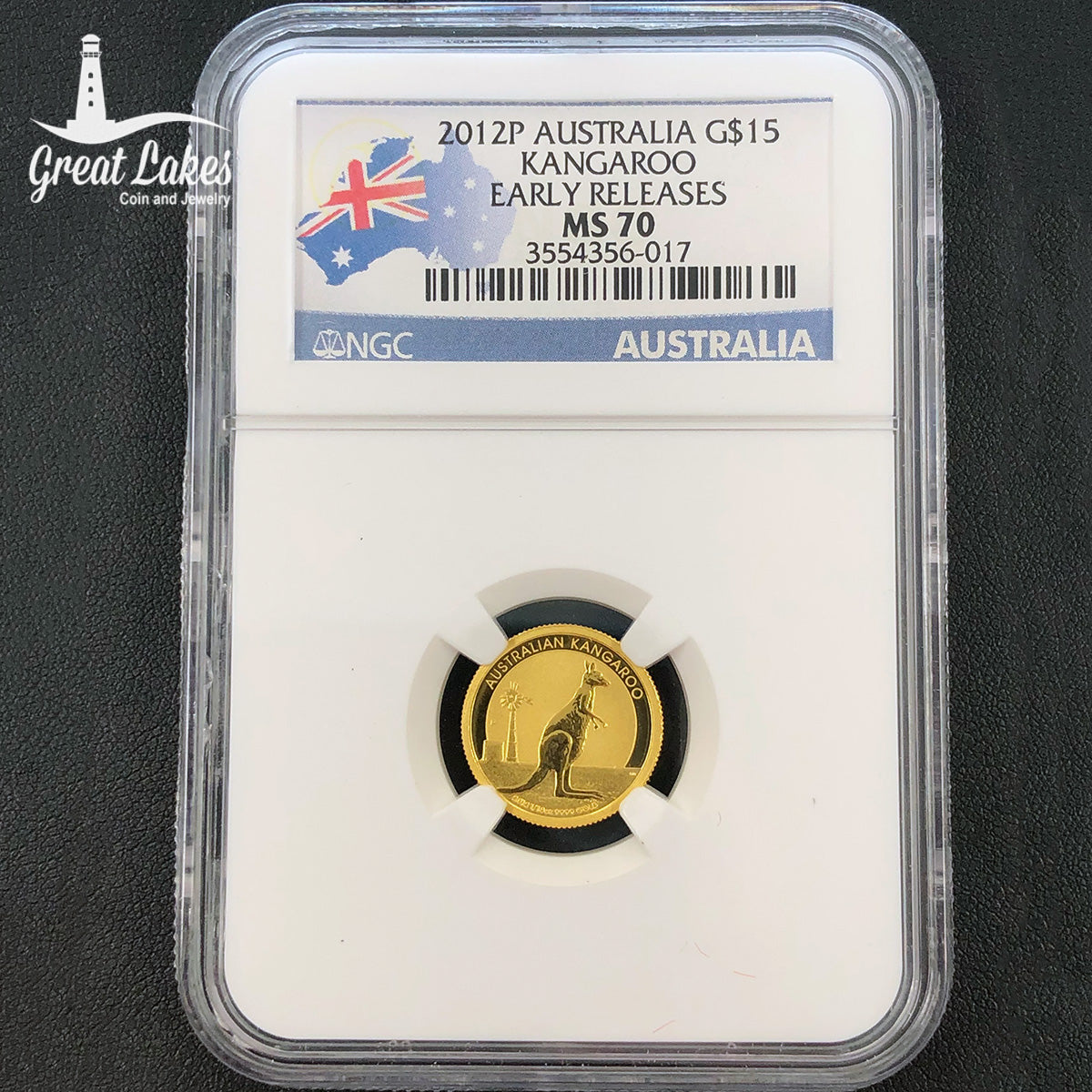 Australian 2012 1/10 oz Gold Kangaroos NGC MS70