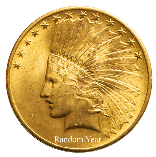 $10 Indian Gold Eagle AU (Random Year)