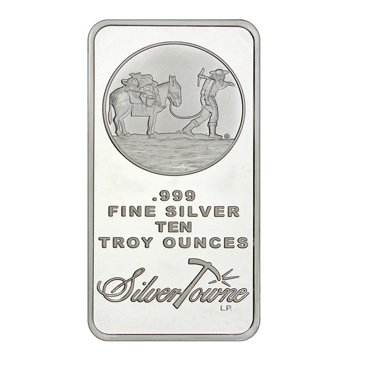 SilverTowne Mint 10 oz Silver Prospector Bar (4414600118295)