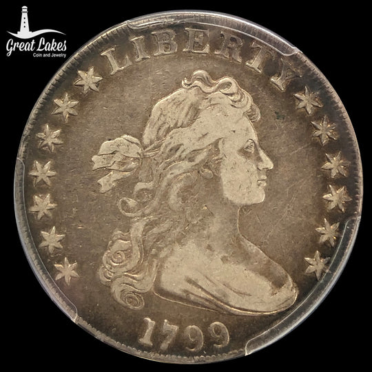 1799 Draped Bust Dollar PCGS VF25
