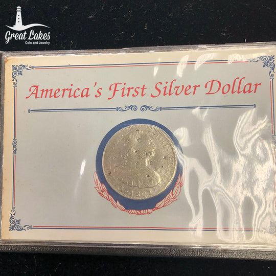 Postal Commemorative Society "America's First Silver Dollar" 1801 8 Reales