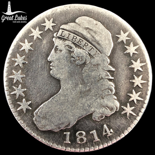1814 Capped Bust Half Dollar (G) (Cleaned)