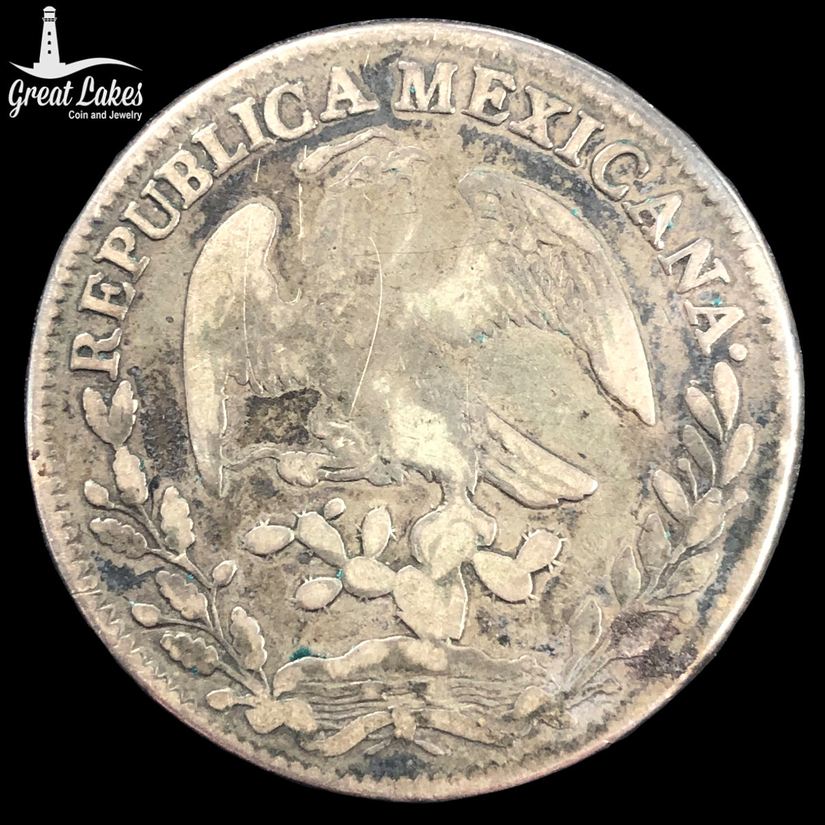 1835 Mo ML Mexico 8 Reales