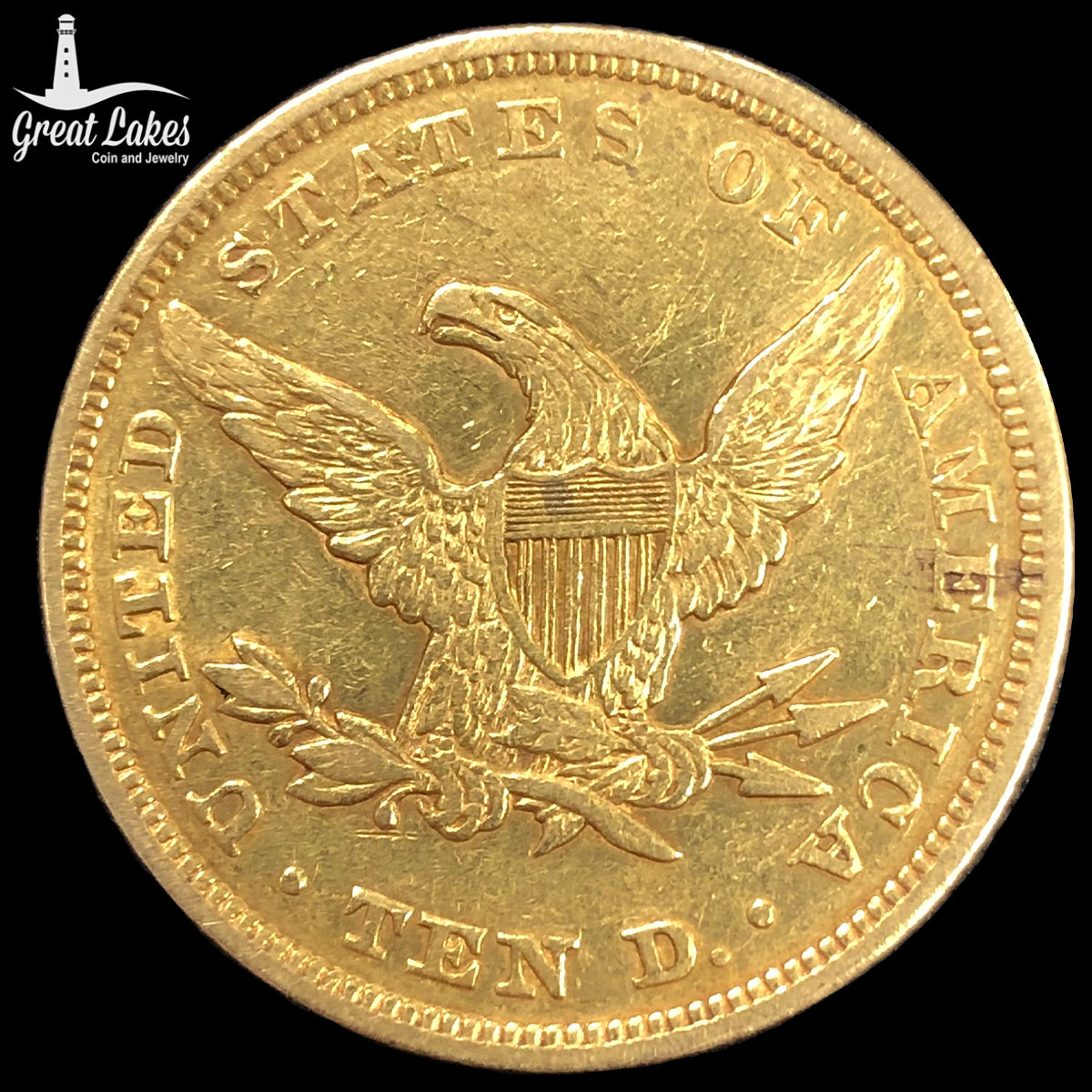 1847 $10 Liberty Gold Eagle (Low Premium)