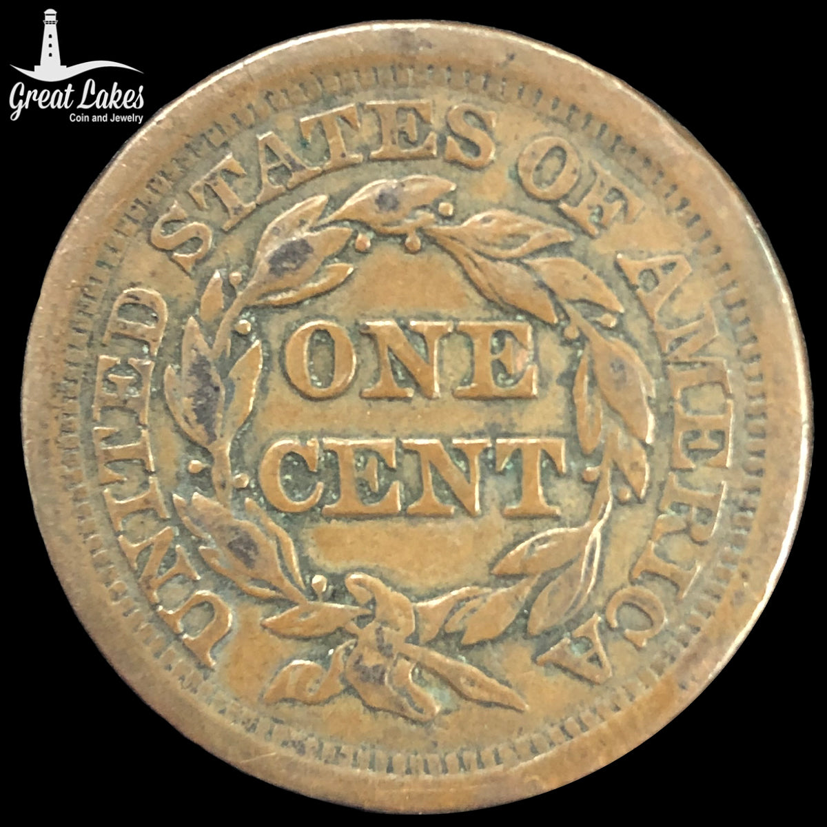 1852 Braided Hair Large Cent (VF)