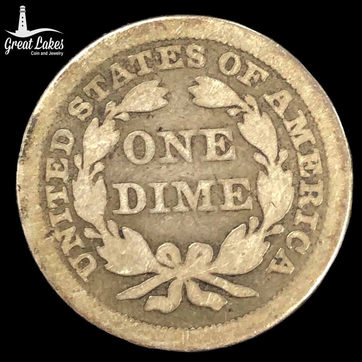1853 Arrows Seated Liberty Dime (G)
