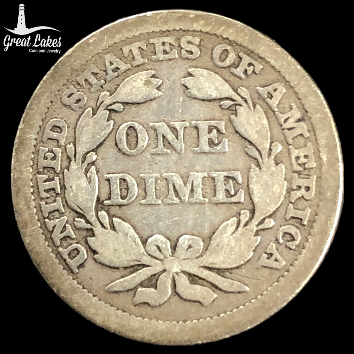 1856 Large Date Seated Liberty Dime (G)