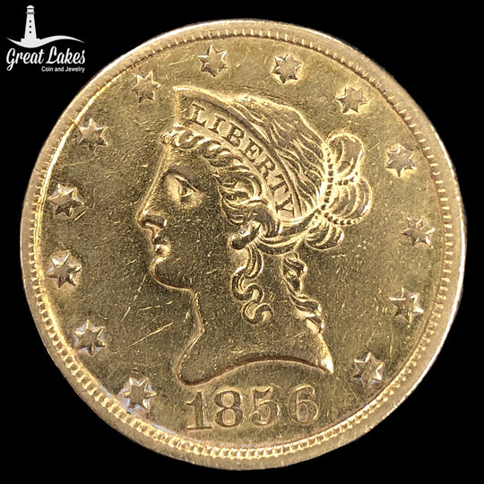 1856 $10 Liberty Gold Eagle (Low Premium)