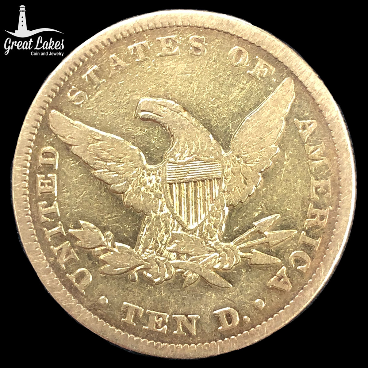 1861 $10 Liberty Gold Eagle (Low Premium) (Civil War Era)