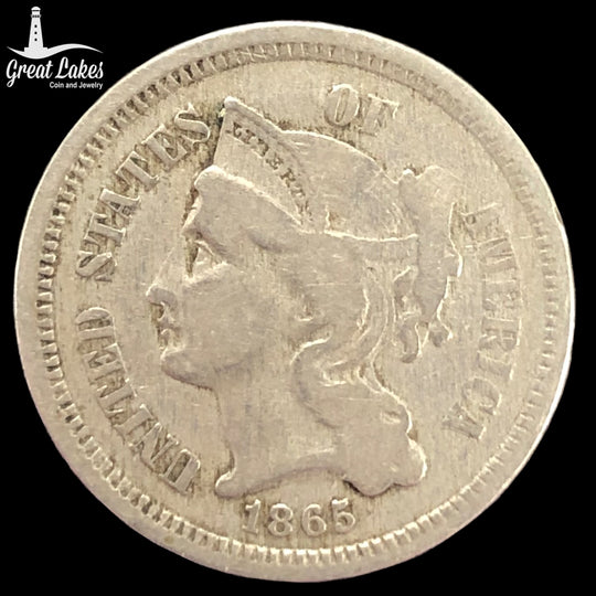 1865 3 Cent Nickel (VG)