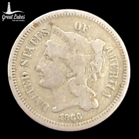 1866 3 Cent Nickel (G)